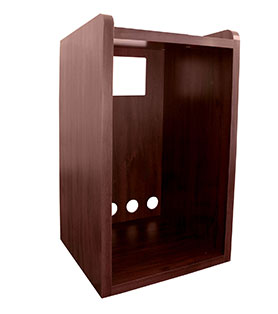 Tatung KDRC-48 Refrigerator Microwave Cabinet Mahogany